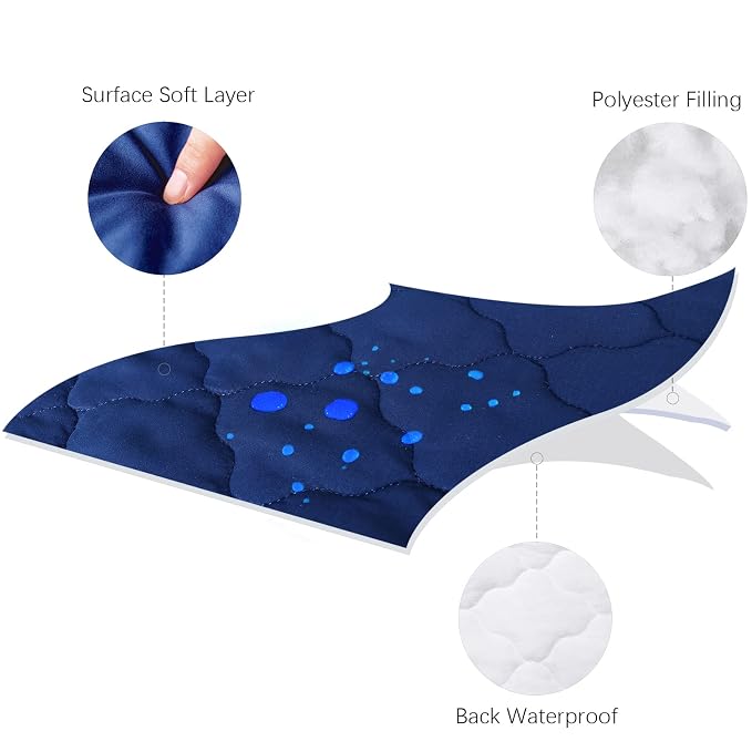 Crib Mattress Protector Sheets Fitted Waterproof Crib Mattress Pad Cover - Image 2