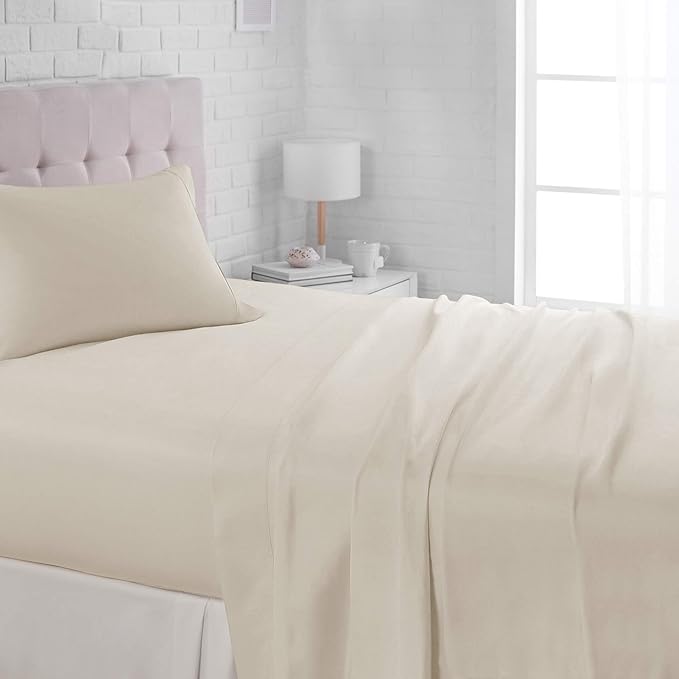 Amazon Basics Lightweight Super Soft Easy Care Wrinkle Free Breathable Brushed by AmazonBasics