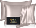 Silk Pillow Cases 2 Pack, Mulberry Silk Pillowcases Standard Set of 2, Anti Acne by HOME