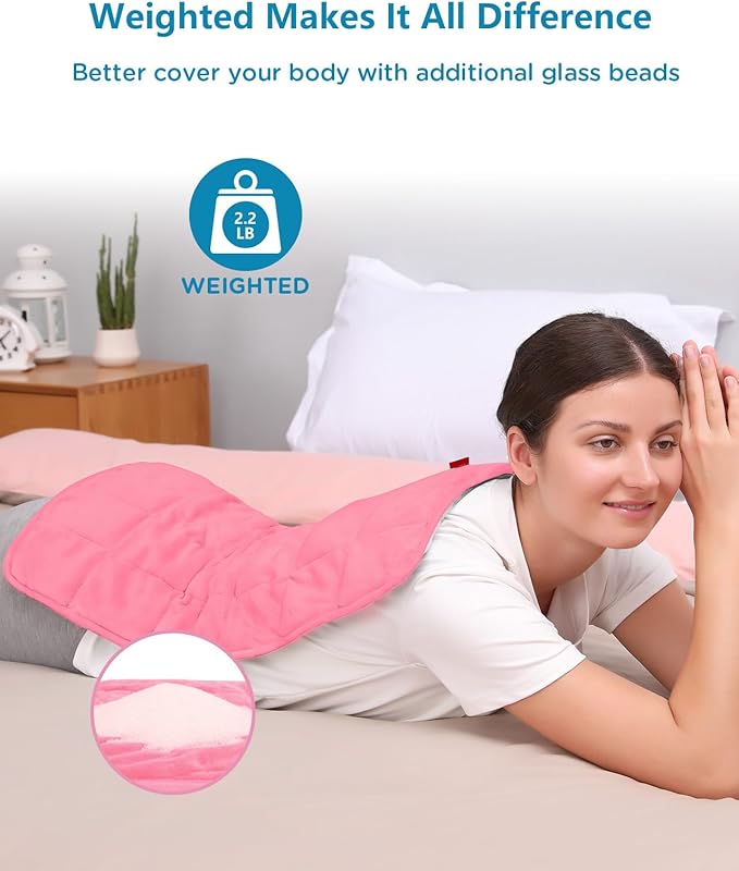 Comfytemp Weighted Heating Pad for Back & Period, FSA Eligible Electric Heat Pad - Image 3