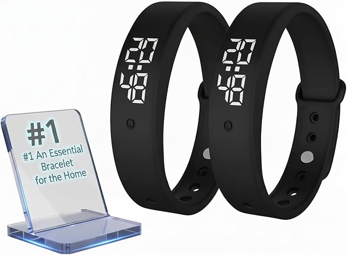 Vibrating Alarm Wristband Heavy Sleepers Adults Wrist Band Shock Clock Watch by Unknown