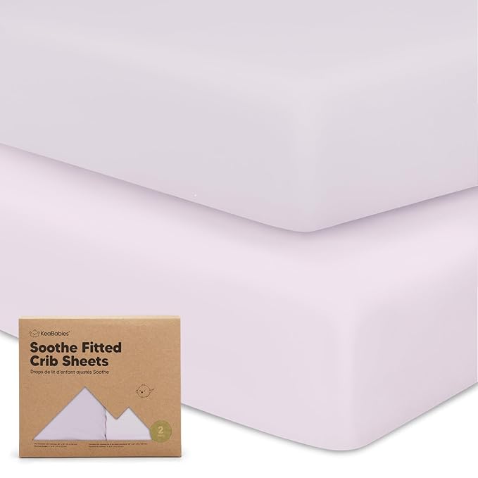 KeaBabies 2-Pack Organic Crib Sheets by KeaBabies