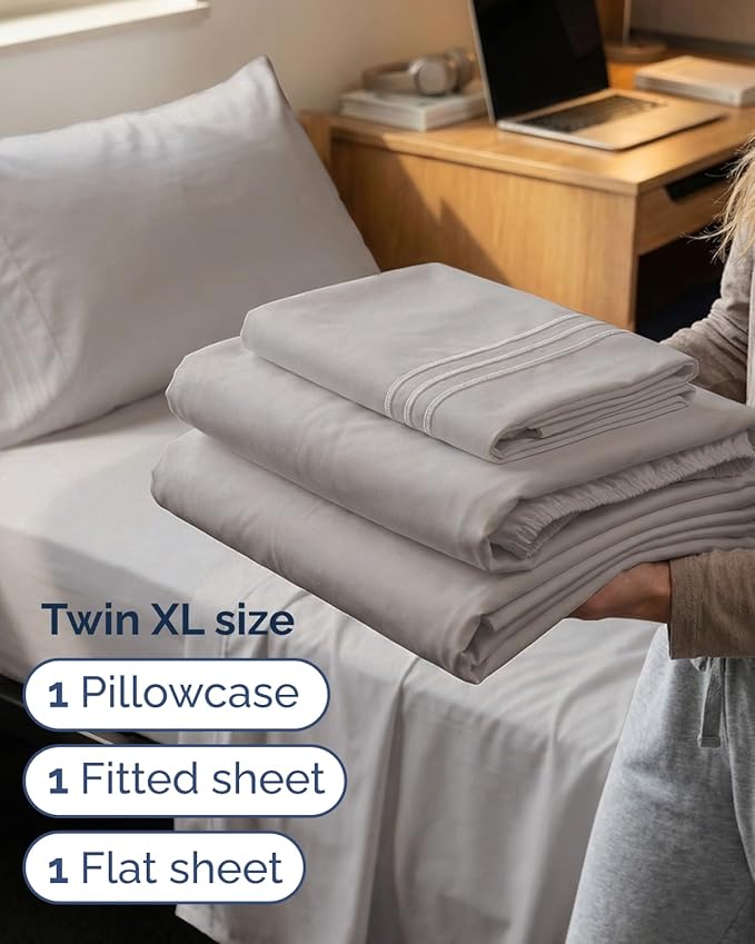 Twin XL Size 3 Piece Sheet Set - Image 3