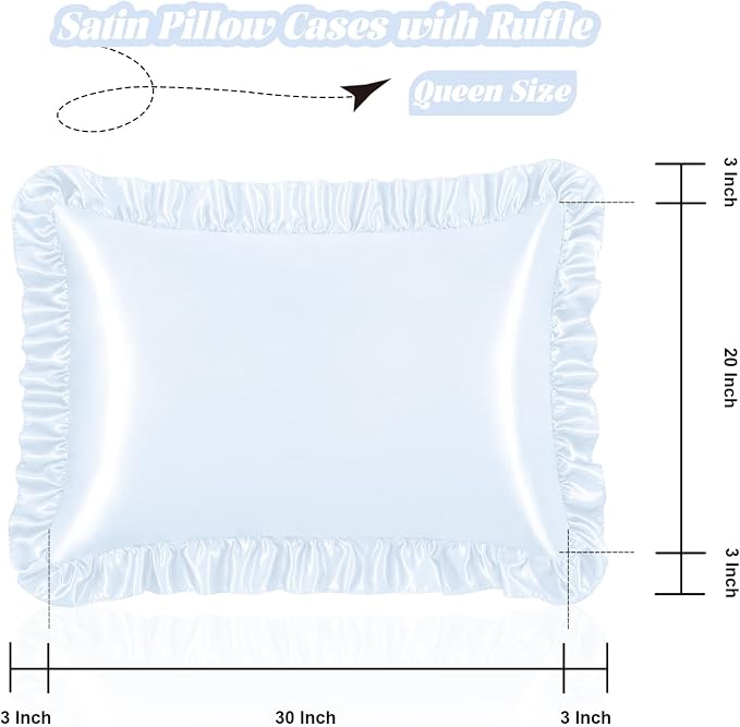 Homiest Ruffle Satin Pillowcase - Image 3