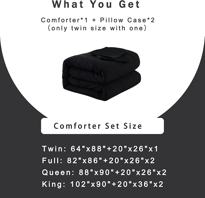 DOWNCOOL King Size Comforter Set -All Season Bedding Comforters Sets - Image 6