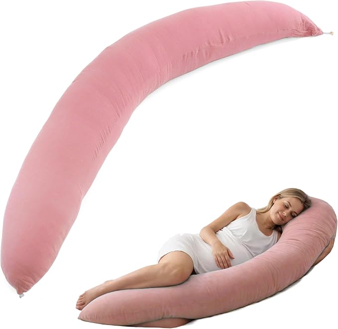 Pregnancy Pillow for Side Sleeping, 74 Inch C Shaped Long Body Pillow, Sleep by Unknown