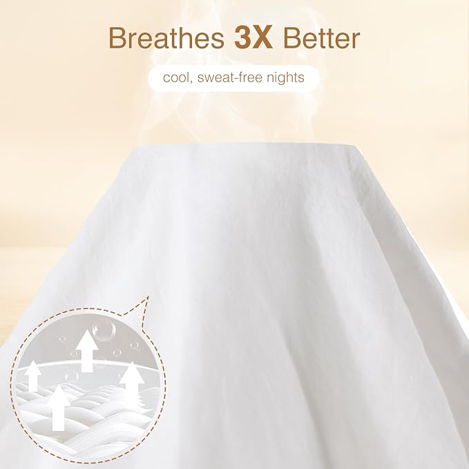 SONORO KATE 100% French Linen Duvet Cover King Size, Soft Breathable - Image 3
