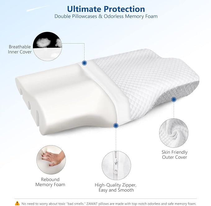 ZAMAT Contour Memory Foam Pillow - Image 7