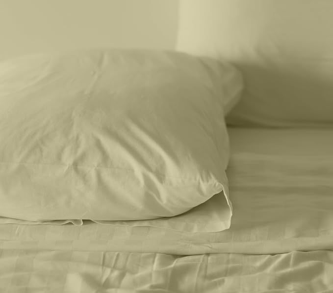 RUVANTI 100% Cotton Sheets – Twin Size Percale Bedding, Cooling & Breathable - Image 9