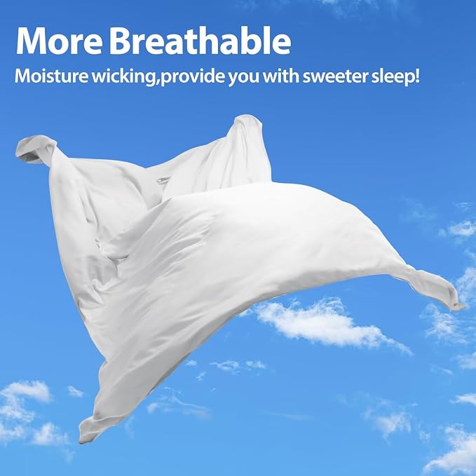 Bamboo Viscose Flat Sheets Only, 400 Thread Count Sateen Weave TwinXL Size Flat - Image 5
