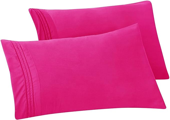 Elegant Comfort Solid Pillowcases 1500 Premium Hotel Quality Microfiber by ELEGANTCOMFORT