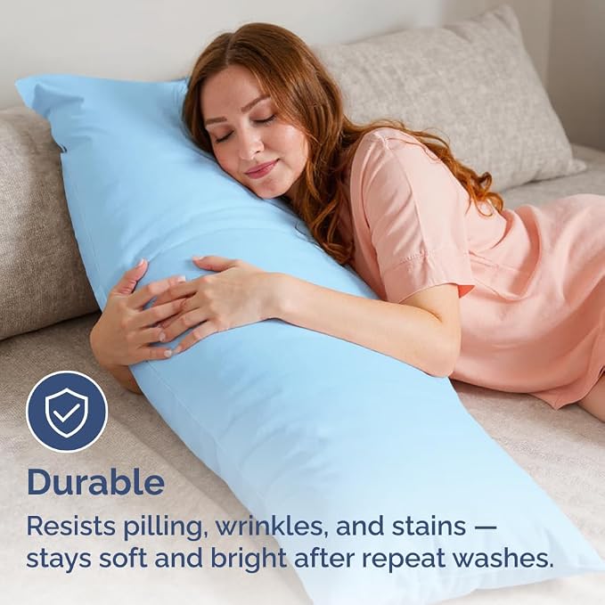 Body Pillowcases Set of 2-20x54 Long Body Pillow Case - Image 4