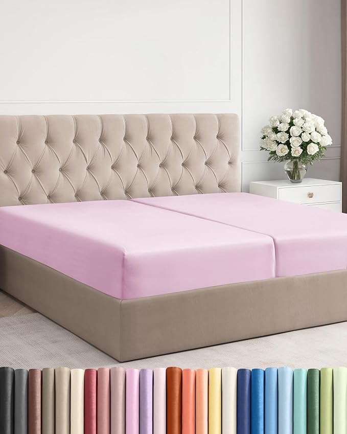 Split King Fitted Bed Sheet by CGKUnlimited