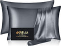 Silk Pillowcase 2 Pack, Natural Mulberry Silk Pillow Cases, Anti Acne Silk by HOME