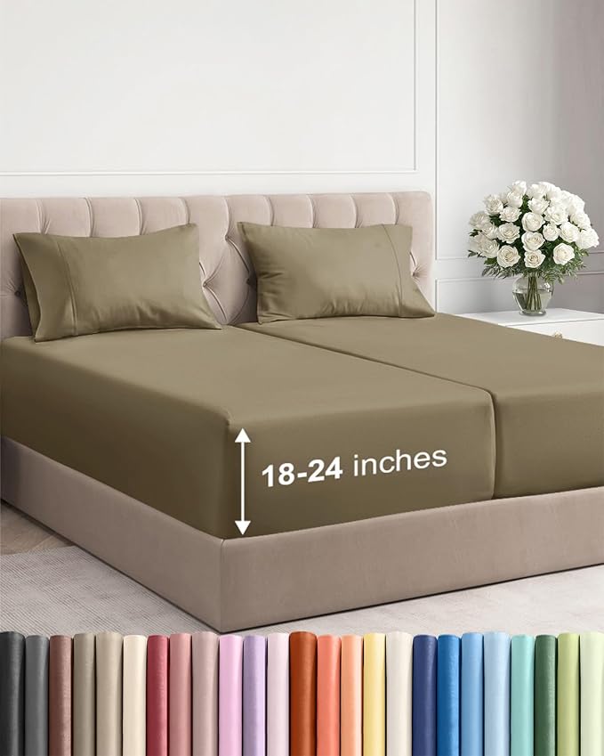 Extra Deep Split King Sheet Set by CGKUnlimited