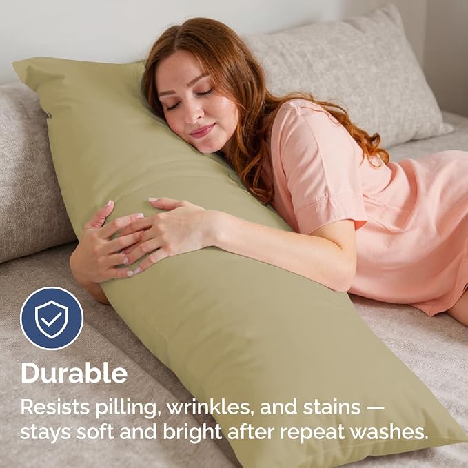 Body Pillowcases Set of 2-20x54 Long Body Pillow Case - Image 4
