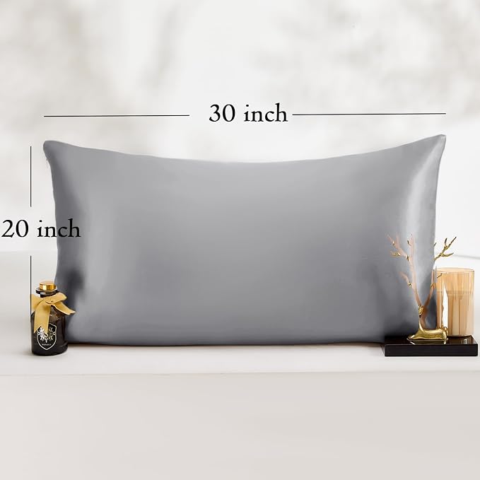 Queen Satin Pillowcase for Hair 2pc, Similar to Silk Pillow Cases, Easier Care - Image 6