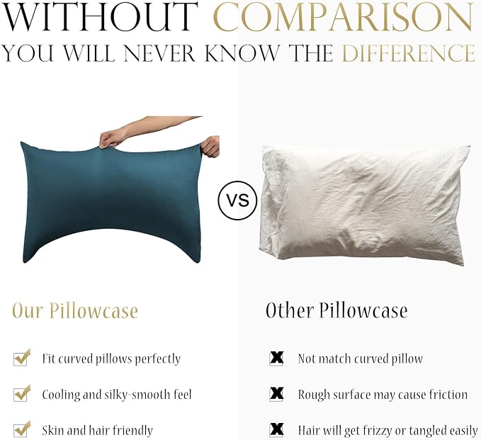 Cooling Crescent Pillow Cases Queen Size Set of 2 - Image 2