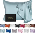 Mulberry Silk Pillowcase for Hair and Skin, Standard Size Cooling Silk Pillow by SIYUAN