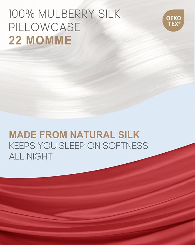 THXSILK 100% Pure Mulberry Silk Pillowcase - Image 2