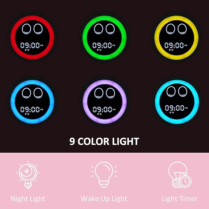 Kids Alarm Clock, Toddler Sleep Training Clock - Image 3
