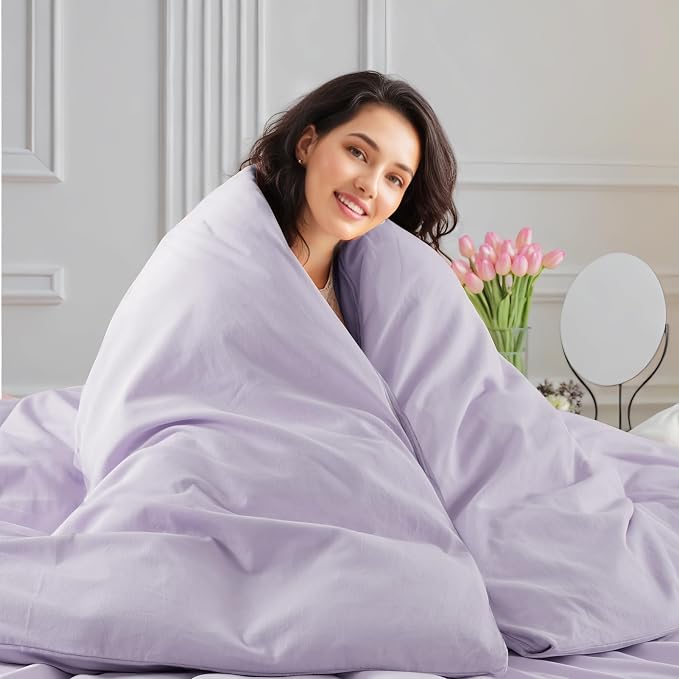 NEXHOME PRO Full Duvet Cover Set, 100% Washed Cotton - Image 6