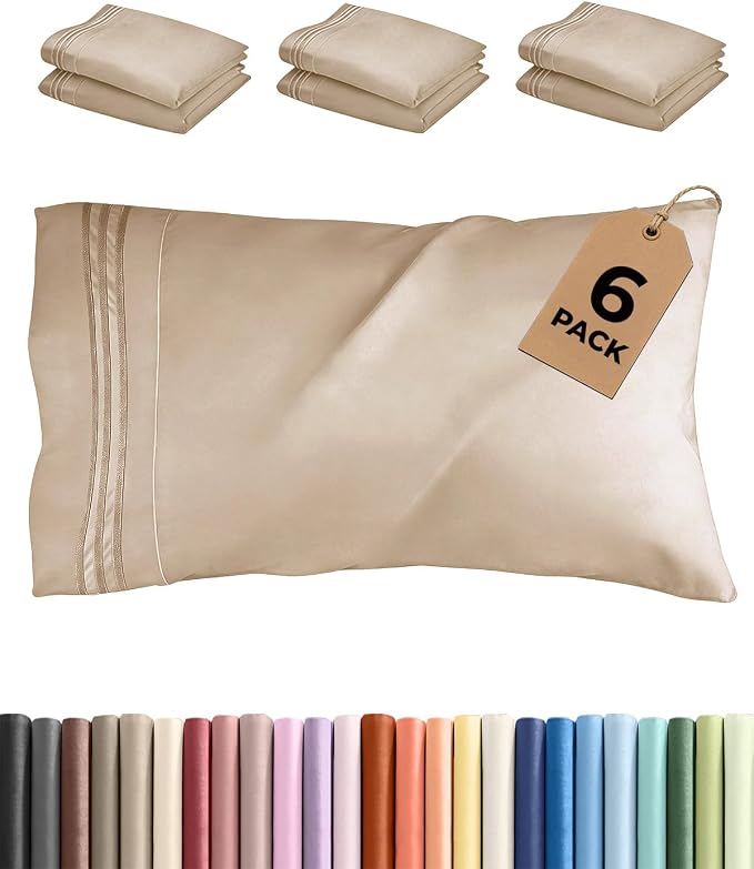 Standard Pillow Cases Set of 6 by CGKUnlimited