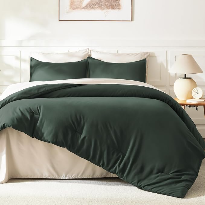 Litanika California King Comforter Set Forest Green - Image 6