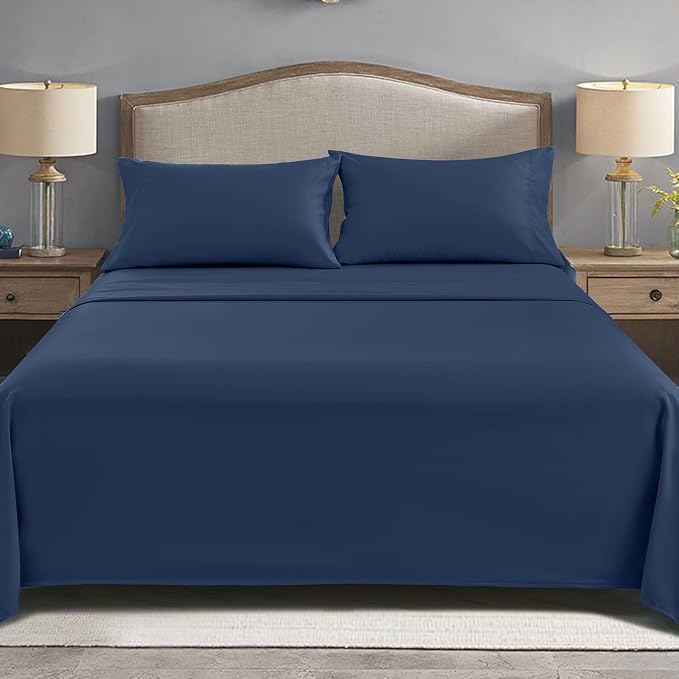 FreshCulture Queen Flat Sheets Only, Soft Microfiber Bedding Sheets - Image 7