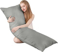 Goose Down Body Pillows for Adults, Large Body Pillow for Side Sleeper by Bildenly