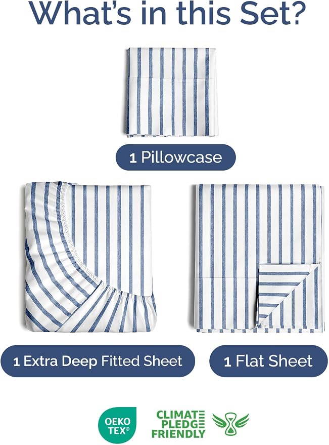 Extra Deep Twin Sheet Set - Image 2