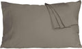 Pillow Cases, Standard Queen Size Cotton Percale Weave Pillowcases, Pre-Shrunk by HOMTEC