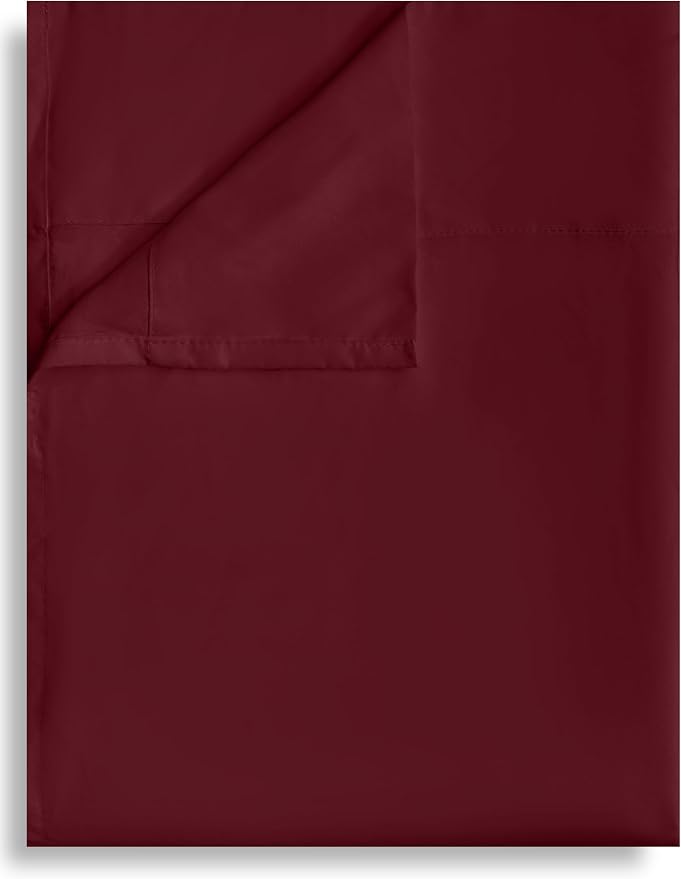 Twin Flat Sheet Only, 1 Pack Top Bed Sheets, Soft Breathable Brushed Microfiber by Culve