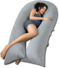 QUEEN ROSE Extra Long U Shaped Body Pillow, Cooling Pregnancy Pillows by QUEENROSE