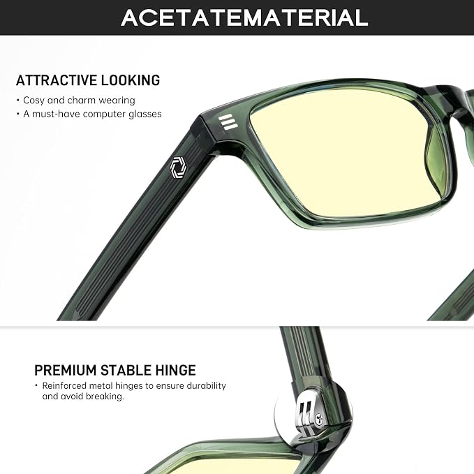 ANYLUV Blue Light Glasses Men Woman, Eye Strain Relief Eye Protection - Image 3