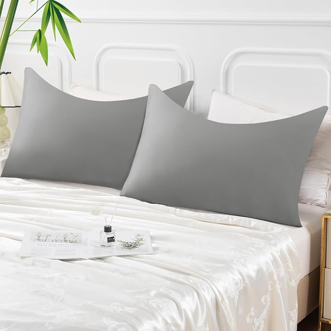 Curved Pillow Case Queen Size, Side Sleeper Pillow Cases Cover Cooling Rayon - Image 7