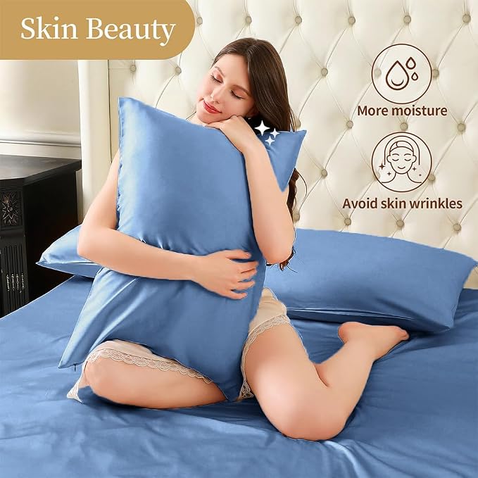 Mulberry Silk Pillowcase for Hair and Skin Queen Size 20"X 30" - Image 3
