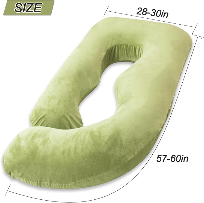 60 Inch Pregnancy Pillow for Sleeping, Extra Large U Shaped Body Pillow - Image 3
