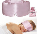 100% Natural Silk Eye Mask for Women Men, Soft Pressureless Cooling Blackout by iCooBreeze