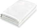 Homiest White Satin Flat Sheet by Homiest