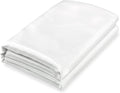 Homiest White Satin King Size Luxury Flat Sheet by Homiest