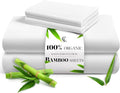 LuxClub Queen Sheet Set, 100% Viscose Derived from Bamboo Cooling Sheets by LuxClub