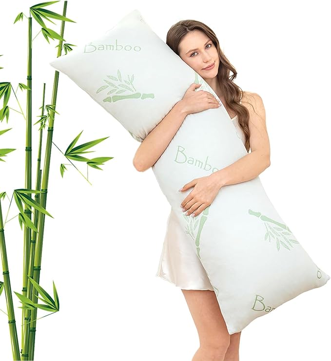 Primesoft Body Pillow for Adults, Memory Foam Long Pillow for Side Sleeper by Primesoft