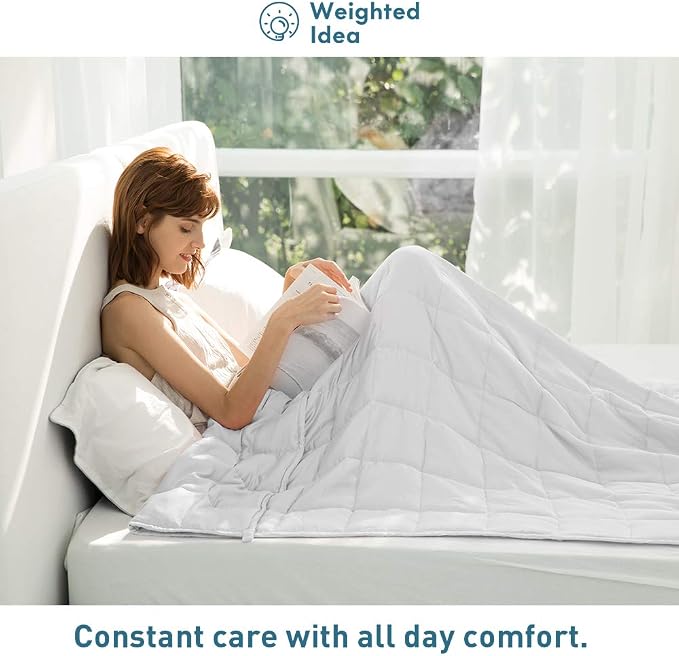 Weighted Idea Weighted Blanket for Adults Cooling Breathable Heavy Blanket - Image 3