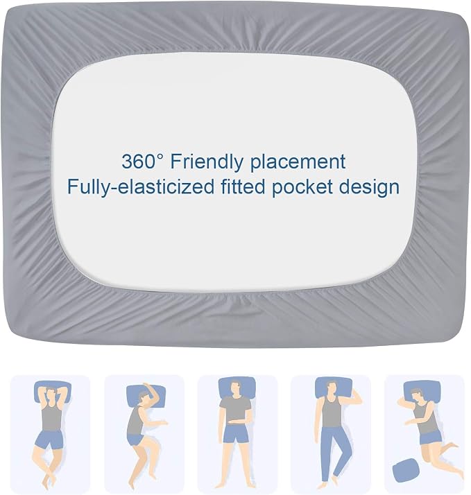 Twin Mattress Protector Pad Waterproof Quilted, Breathable & Cooling Twin Size - Image 6