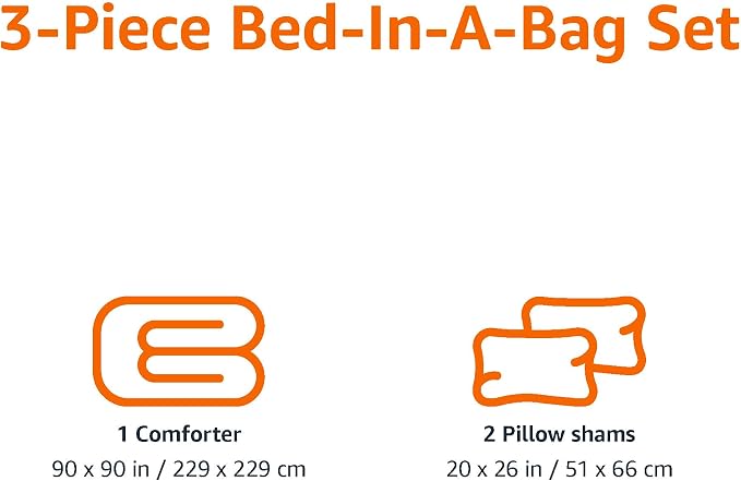 Amazon Basics 3-Piece Soft Microfiber Kid's Comforter and Pillow Sham Set - Image 3