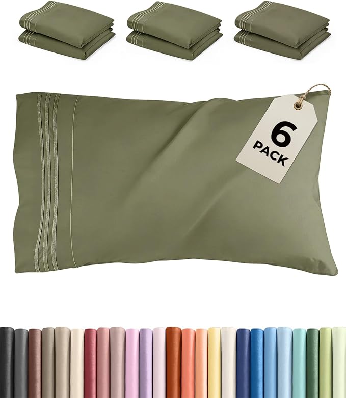 Standard Pillow Cases Set of 6 by CGKUnlimited