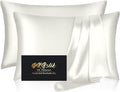 Silk Pillowcase 2 Pack, Natural Mulberry Silk Pillow Case, Anti Acne Silk by HOME