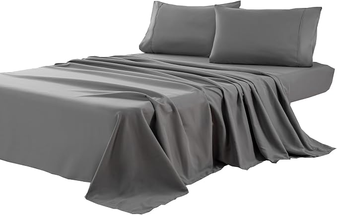 Kingnex Oversized King Flat Sheet 132x110 by Kingnex