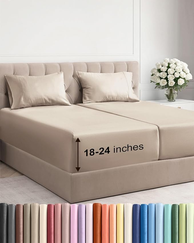 Extra Deep Split King Sheet Set by CGKUnlimited